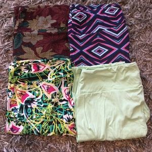 Lot of Lularoe Tall and Curvy Leggings